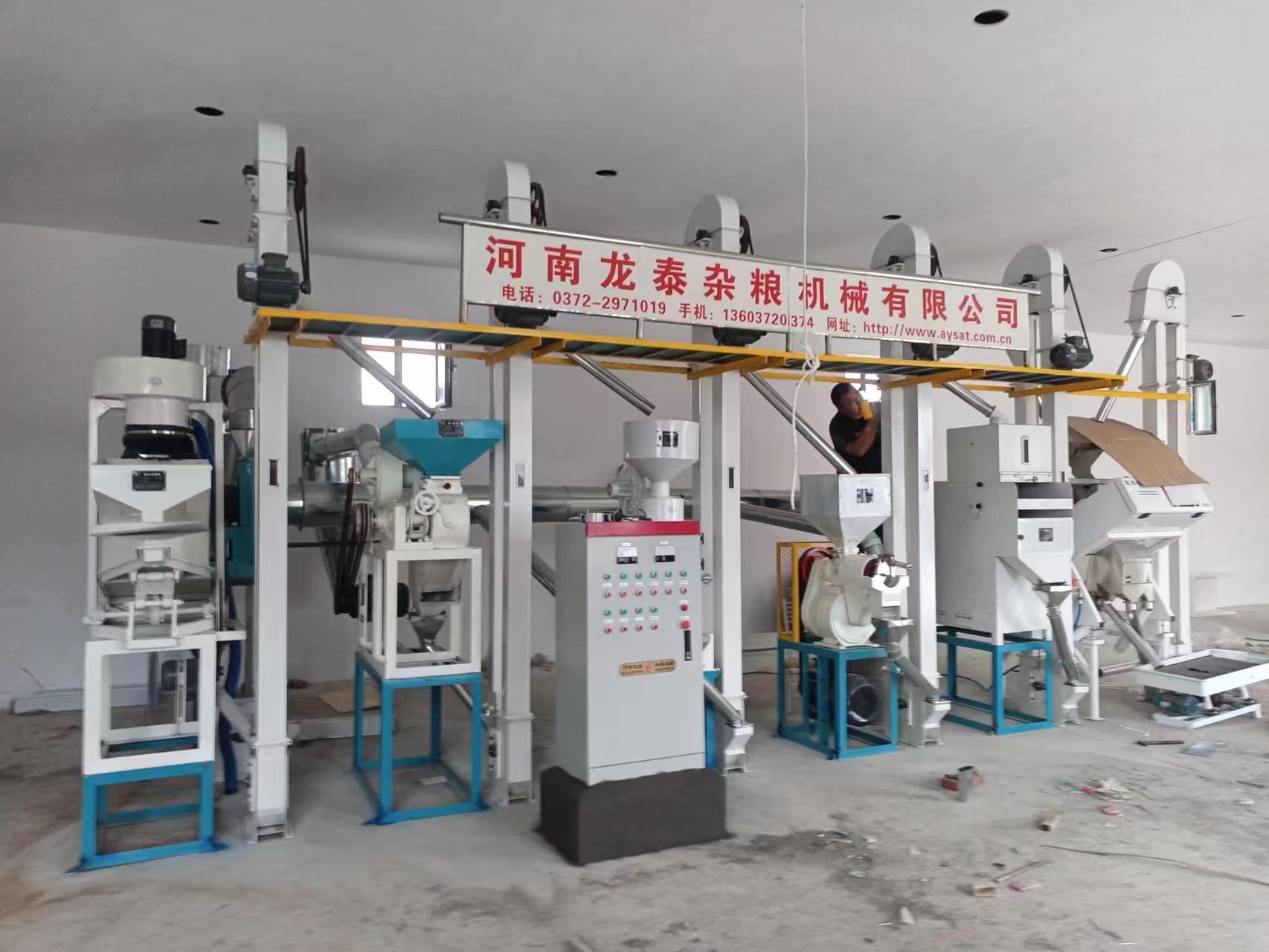 山西懷仁日產(chǎn)10噸小黃米碾機(jī)組